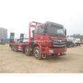 Foton 8x4 flatbed excavator transport truck